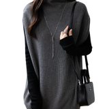 Merino Wool Oversized Turtleneck Sweater Vest