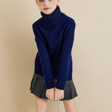 Chanyarn Girls 100%Merino Wool Seater 2025秋の冬の子供たちのクルーネック温かい柔らかい長袖ニットプルオーバージャンパー