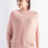 Micchiati di oversize di lana merino da donna 2025 Autunno inverno alla moda alla moda Turtleneck manica a pipistrella maglione