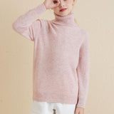 Chanyarn Girls 100%Merino Wool Seater 2025秋の冬の子供たちのクルーネック温かい柔らかい長袖ニットプルオーバージャンパー