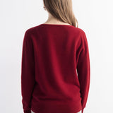 Mongolian V-Neck Knitted Cashmere Cardigan