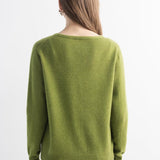 Mongolian V-Neck Knitted Cashmere Cardigan