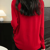 100% Merino Wool Raglan Turtleneck Sweater