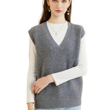 100% Merino Wool V-Neck Sweater Vest