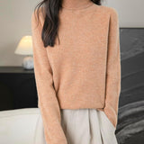 100% Merino Wool Seamless Turtleneck Sweater