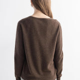 Mongolian V-Neck Knitted Cashmere Cardigan