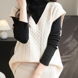 100% Merino Wool V-Neck Sweater Vest