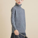 Chanyarn Girls 100%Merino Wool Seater 2025秋の冬の子供たちのクルーネック温かい柔らかい長袖ニットプルオーバージャンパー