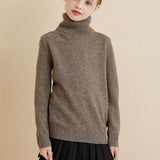 Chanyarn Girls 100%Merino Wool Seater 2025秋の冬の子供たちのクルーネック温かい柔らかい長袖ニットプルオーバージャンパー