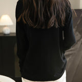 100% Merino Wool Turtleneck Travel Tee Sweater