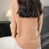100% Merino Wool Seamless Turtleneck Sweater