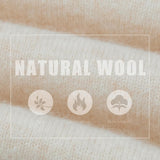 100% Merino Wool Raglan Turtleneck Sweater