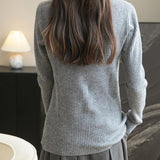 100% Merino Wool Ribbed Turtleneck Sweater