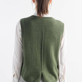 Merino Wool Cable Knit Sweater Vest