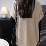 Merino Wool Casual V-Neck Knit Sweater Vest