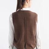 Merino Wool Cable Knit Sweater Vest