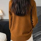 100% Merino Wool Seamless Turtleneck Sweater