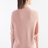 Micchiati di oversize di lana merino da donna 2025 Autunno inverno alla moda alla moda Turtleneck manica a pipistrella maglione