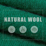 100% Merino Wool Raglan Turtleneck Sweater