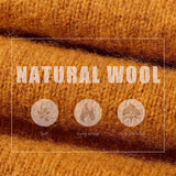 100% Merino Wool Raglan Turtleneck Sweater