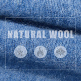 100% Merino Wool Raglan Turtleneck Sweater