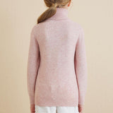 Chanyarn Girls 100%Merino Wool Seater 2025秋の冬の子供たちのクルーネック温かい柔らかい長袖ニットプルオーバージャンパー
