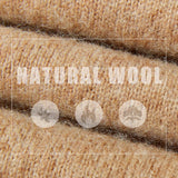 100% Merino Wool Raglan Turtleneck Sweater