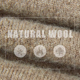 100% Merino Wool Raglan Turtleneck Sweater