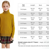 Chanyarn Girls 100%Merino Wool Seater 2025秋の冬の子供たちのクルーネック温かい柔らかい長袖ニットプルオーバージャンパー
