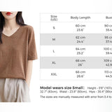100% Merino Wool V-Neck Short Sleeve Base Layer Tee
