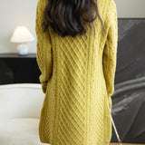 100% Merino Wool Turtleneck Sweater Dress