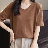 100% Merino Wool V-Neck Short Sleeve Base Layer Tee