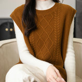 100% Merino Wool Crewneck Sweater Vest