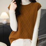 100% Merino Wool Crewneck Sweater Vest