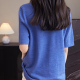 100% Merino Wool Turtleneck Tee Shirt Sweater