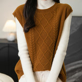 100% Merino Wool Crewneck Sweater Vest