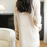 100% Merino Wool Turtleneck Sweater Dress
