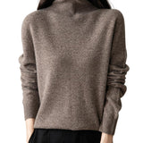 100% Merino Wool Seamless Turtleneck Sweater