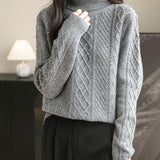 100% Merino Wool Turtleneck Sweater