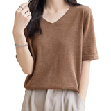 100% Merino Wool V-Neck Short Sleeve Base Layer Tee