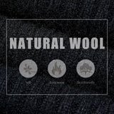 Merino Wool Polo Neck Pullover Sweater