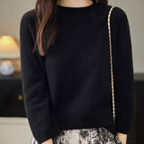 100% Merino Wool Mockneck Half Sleeve Sweater