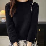 100% Merino Wool Mockneck Half Sleeve Sweater