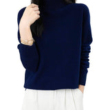 100% Merino Wool Seamless Turtleneck Sweater