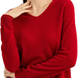 Chanyarn 100% Pure Cashmere Women's Sweater V-Neck Long Sleeve 2025 Fall Winter Warm Soft Knit Pullover