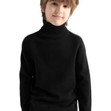 Boys & Girls 100% Merino Wool Turtleneck Sweater