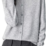 Chanyarn Women's Crewneck 100% Merino Wool Sweater 2025 Spring Fall Solid Long Sleeve Seamless Knitted Cardigan Sweater