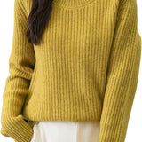 Chanyarn Pull de laine de mérinos de Chanyarn 2025 Automne d'hiver Casual Crewneck Long Sweater en tricot à manches longues à manches longues à manches longues