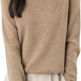 Chanyarn Women's 100% Merino Wool Turtleneck Sweater 2025 First-Line Ready to Wear Long Sleeve Seamless Knit Pullover
