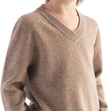 男の子と女の子100％メリノウールのセーター秋の冬のファーストラインクルーネックの長袖のシームレスセーターを着用する準備ができています
